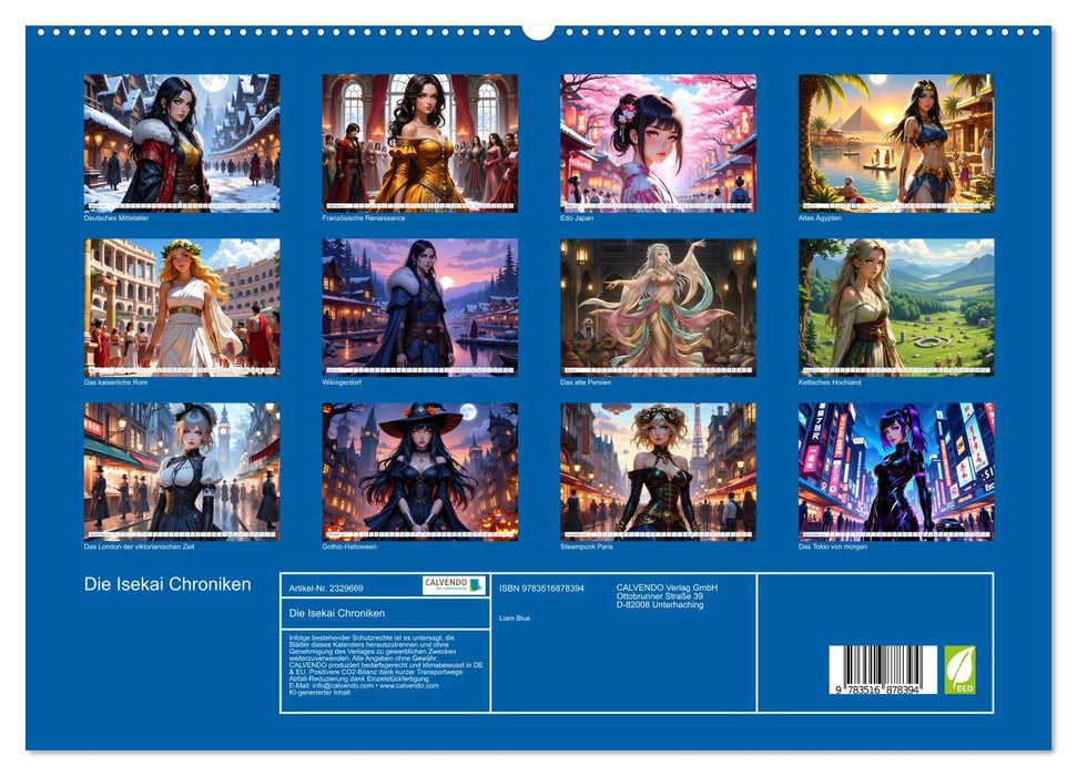 Die Isekai Chroniken (CALVENDO Premium Wandkalender 2027)