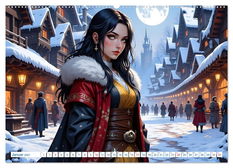 Die Isekai Chroniken (CALVENDO Premium Wandkalender 2027)