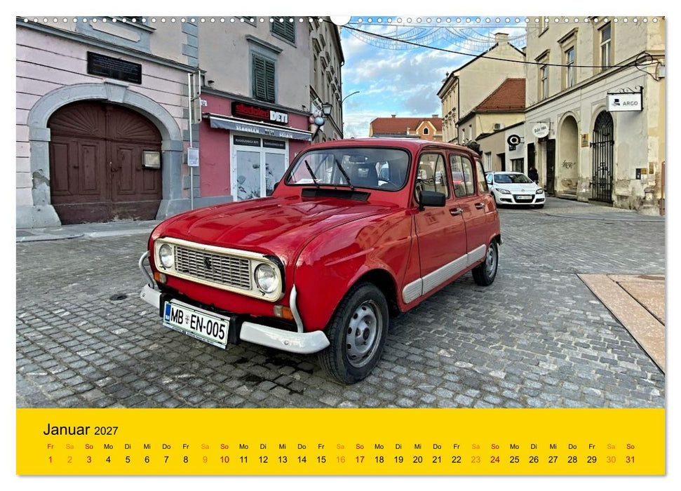 Historische Renault (CALVENDO Wandkalender 2027)
