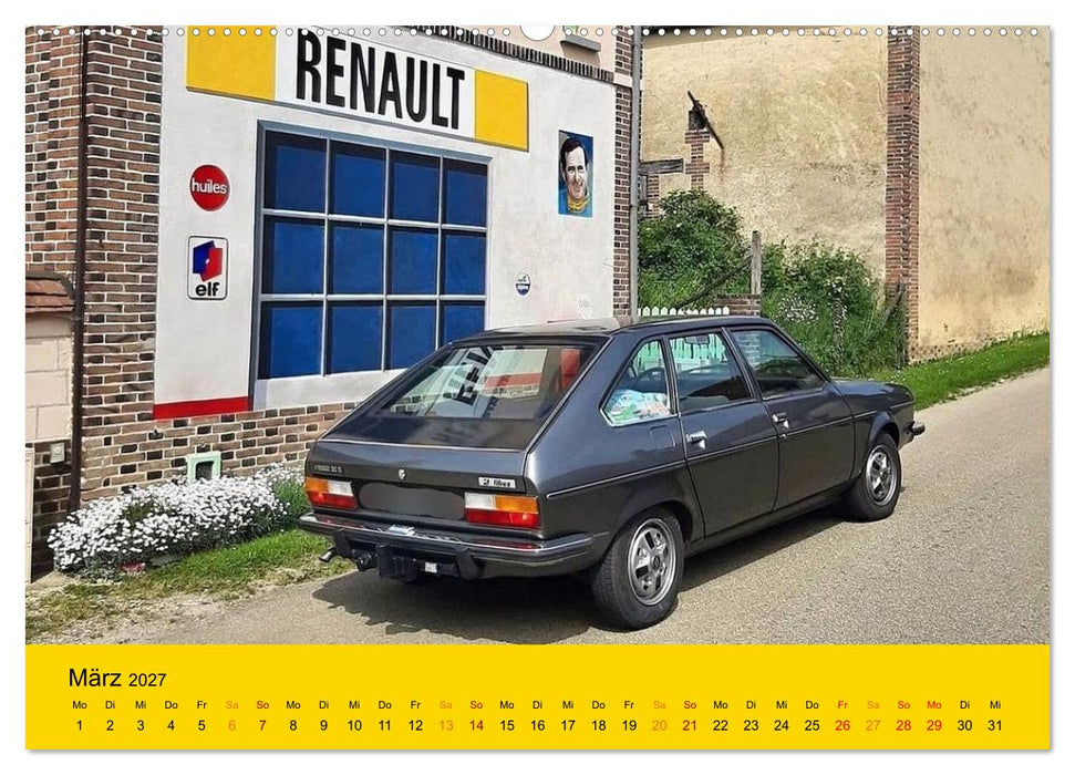 Historische Renault (CALVENDO Wandkalender 2027)