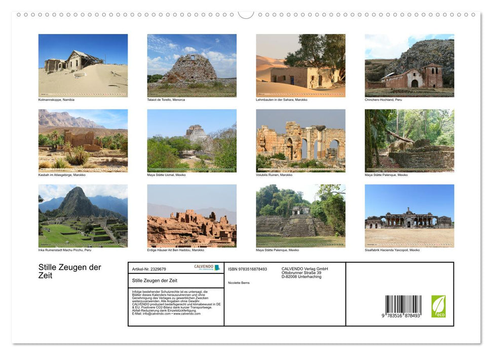 Stille Zeugen der Zeit (CALVENDO Premium Wandkalender 2027)