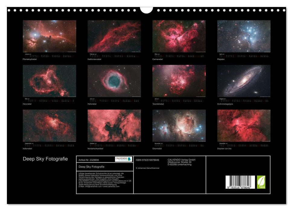 Deep Sky Fotografie (CALVENDO Wandkalender 2027)