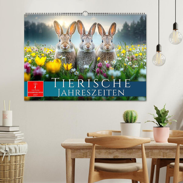 Tierische Jahreszeiten (CALVENDO Wandkalender 2027)