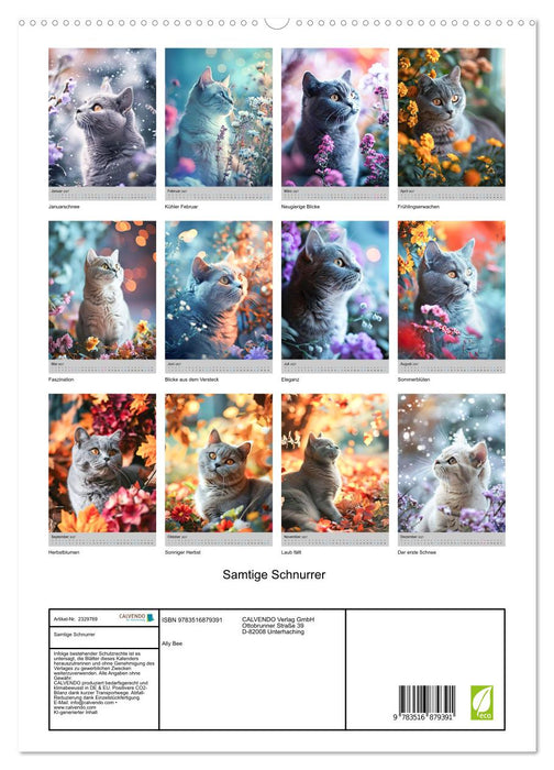 Samtige Schnurrer (CALVENDO Premium Wandkalender 2027)