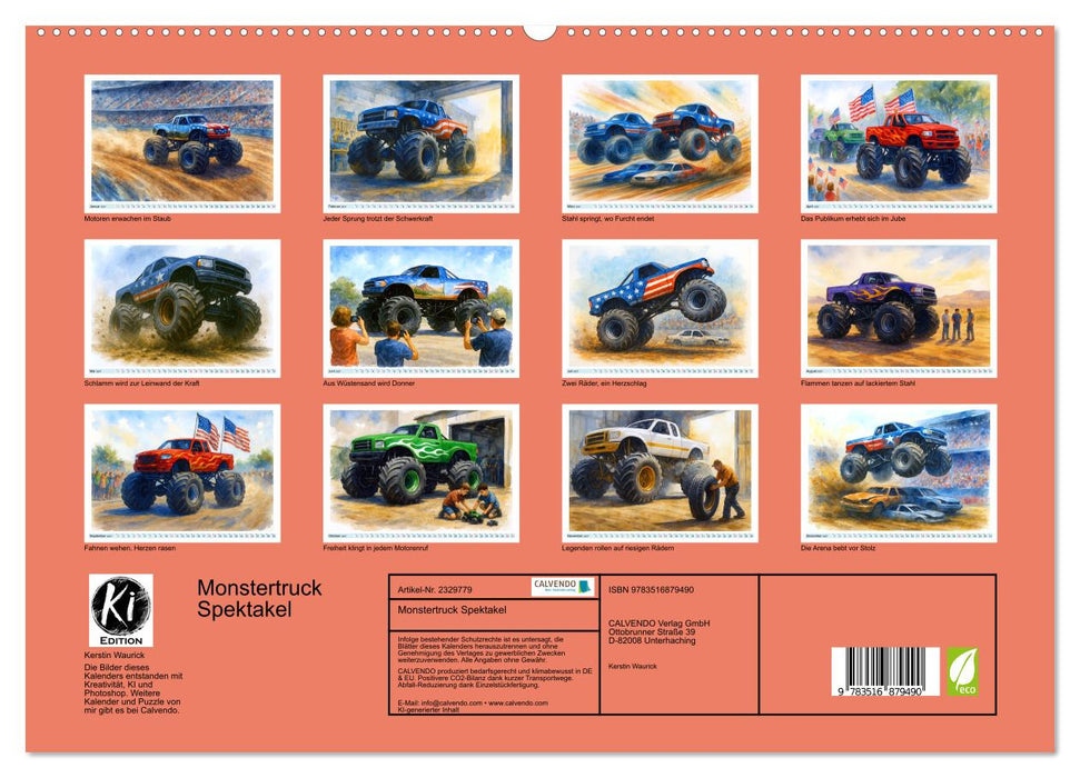 Monstertruck Spektakel (CALVENDO Premium Wandkalender 2027)