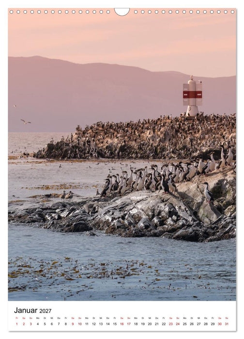 Patagonien, die schönsten Reiseziele: Wildnis am Rande der Welt (CALVENDO Wandkalender 2027)