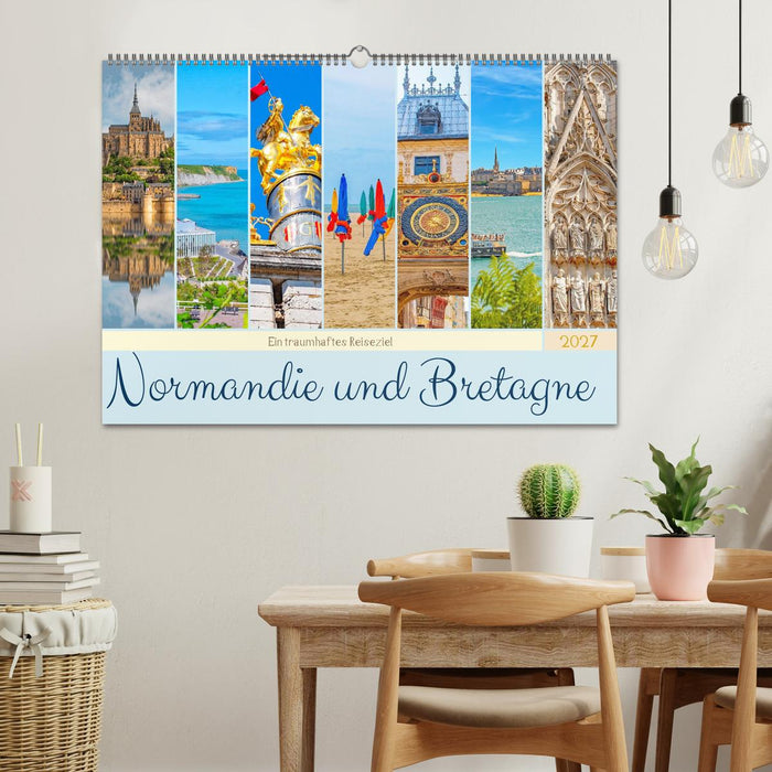 Ein traumhaftes Reiseziel - Normandie und Bretagne (CALVENDO Wandkalender 2027)
