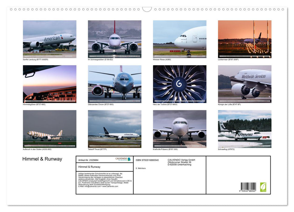 Himmel & Runway (CALVENDO Wandkalender 2027)