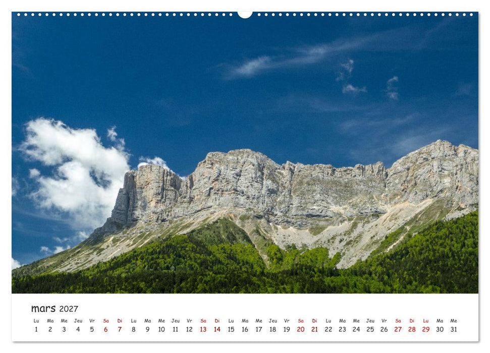 Les Hauts du Vercors (CALVENDO Calendrier mensuel 2027)