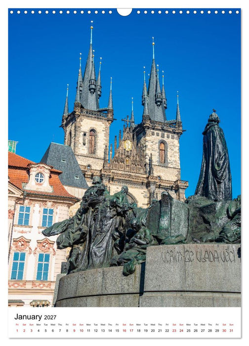 Czechia, Prague - Medieval Spirit (CALVENDO Monthly Calendar 2027)