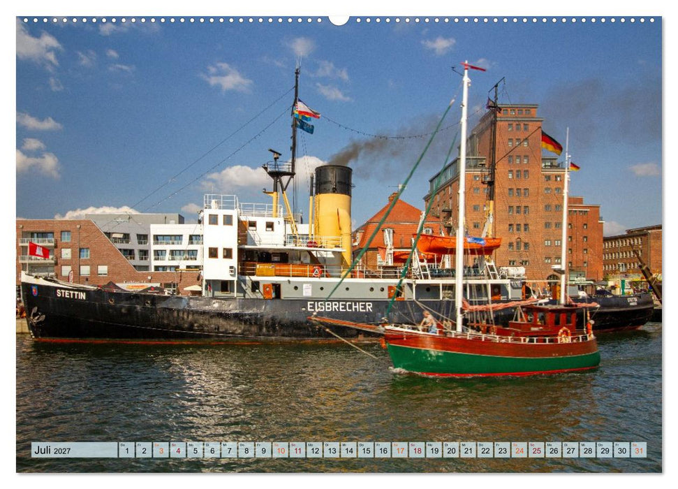 Dampfeisbrecher Stettin - Auf Besuch in der Hansestadt Wismar (CALVENDO Premium Wandkalender 2027)
