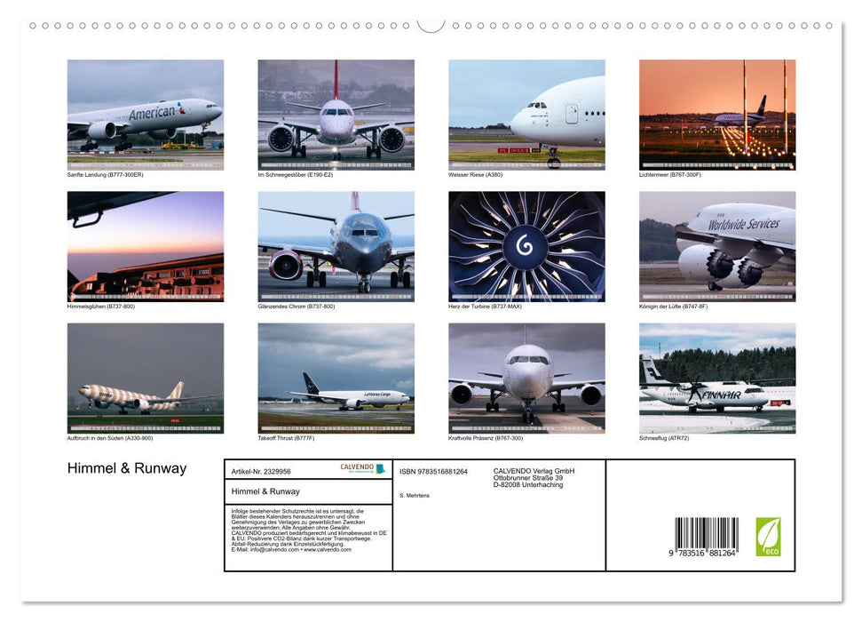 Himmel & Runway (CALVENDO Premium Wandkalender 2027)
