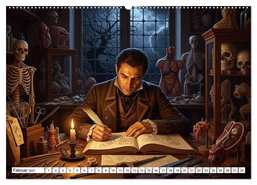 Victor Frankenstein und seine Schöpfung (CALVENDO Wandkalender 2027)