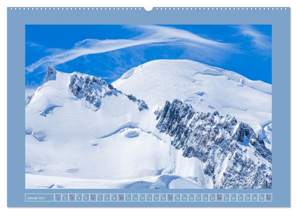 Die Höchsten der Alpen (CALVENDO Wandkalender 2027)