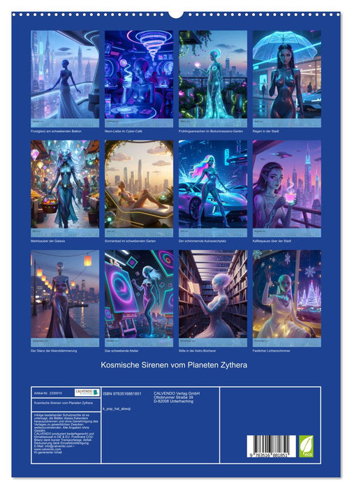 Kosmische Sirenen vom Planeten Zythera (CALVENDO Premium Wandkalender 2027)