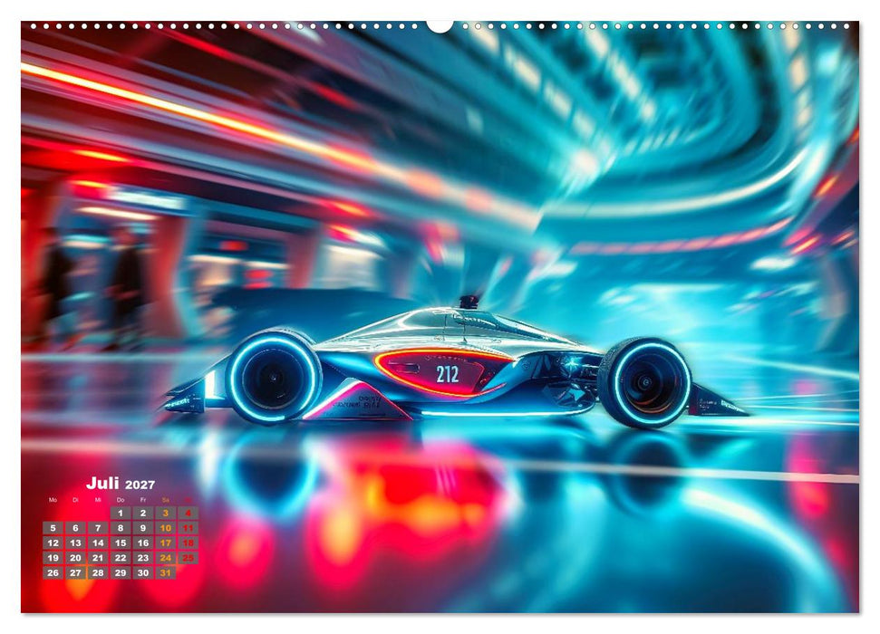 Formel E futuristisch (CALVENDO Premium Wandkalender 2027)