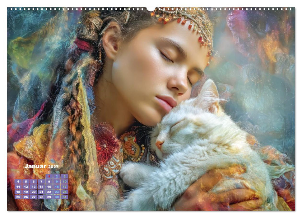 Zeichen der Liebe – Malerische Fantasiewerke (CALVENDO Premium Wandkalender 2027)