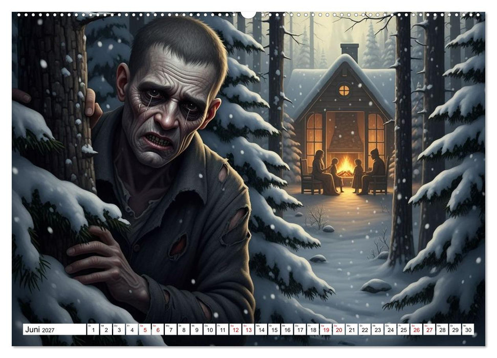 Victor Frankenstein und seine Schöpfung (CALVENDO Premium Wandkalender 2027)