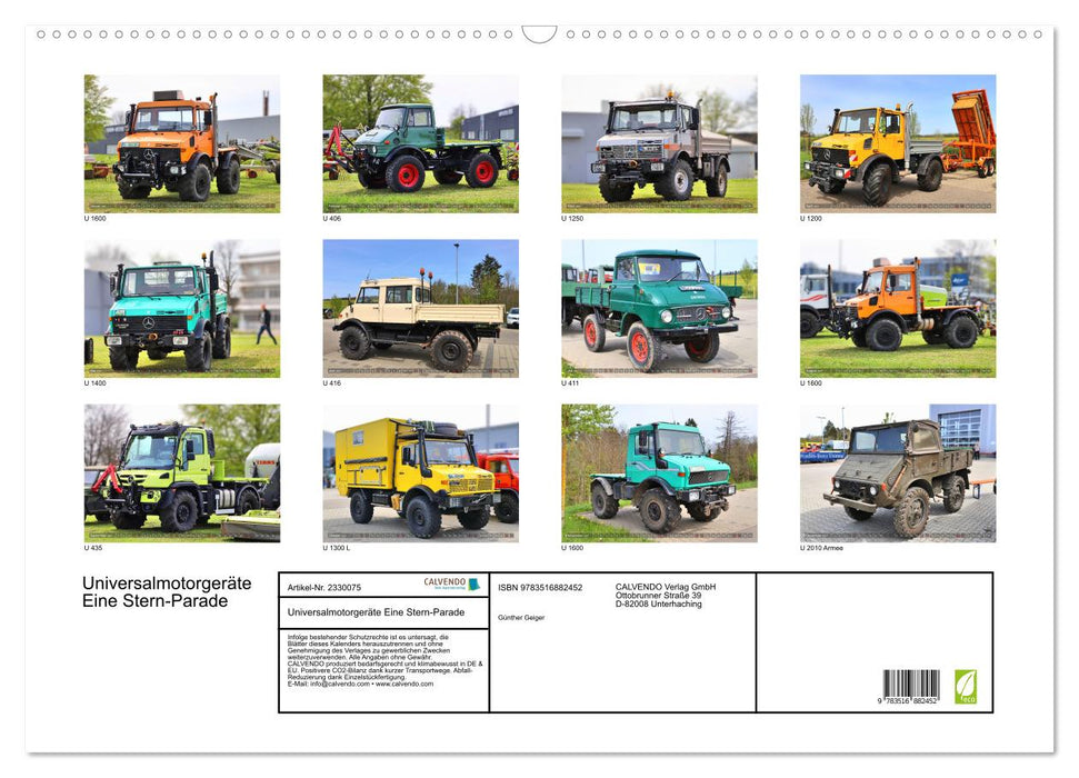 Universalmotorgeräte Eine Stern-Parade (CALVENDO Wandkalender 2027)