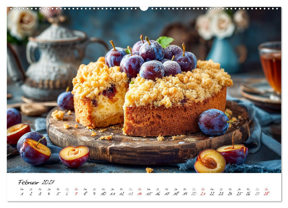 Klassiker aus Omas Küche - Zwölf Kuchen mit Nostalgie-Gefühl (CALVENDO Premium Wandkalender 2027)