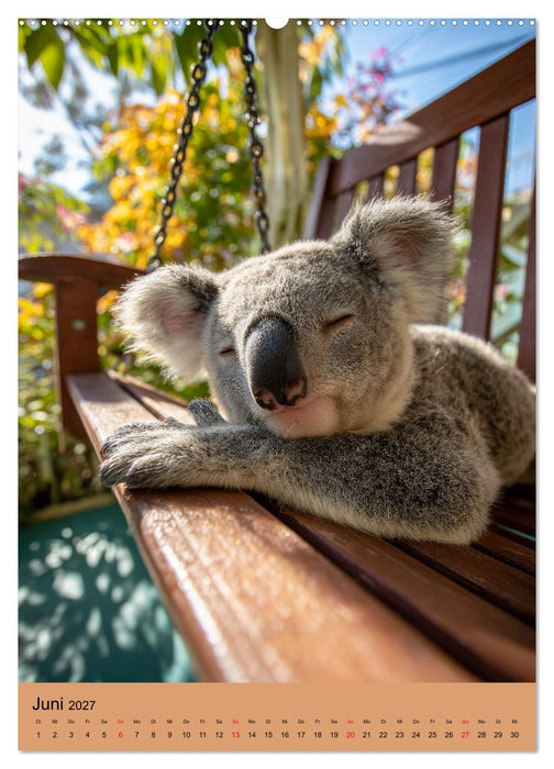 Workaholic - Mach mal Pause und chill wie ein Koala (CALVENDO Wandkalender 2027)