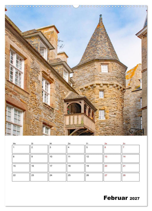 Malerische Bretagne - Reiseplaner (CALVENDO Premium Wandkalender 2027)