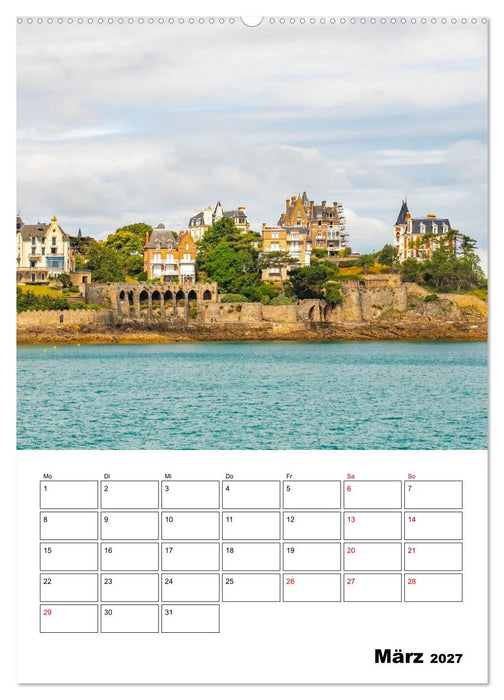 Malerische Bretagne - Reiseplaner (CALVENDO Premium Wandkalender 2027)