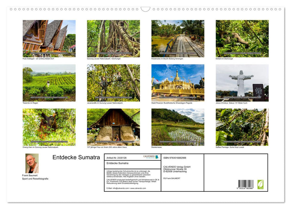 Entdecke Sumatra (CALVENDO Wandkalender 2027)