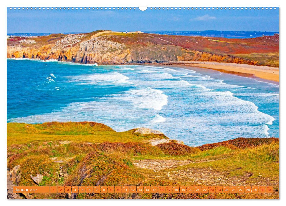 Ausblicke am Meer in der Bretagne und Normadie (CALVENDO Wandkalender 2027)