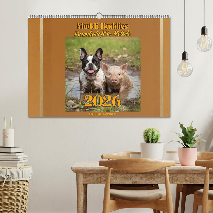 Muddi Buddies – Freundschaft im Matsch (CALVENDO Wandkalender 2027)