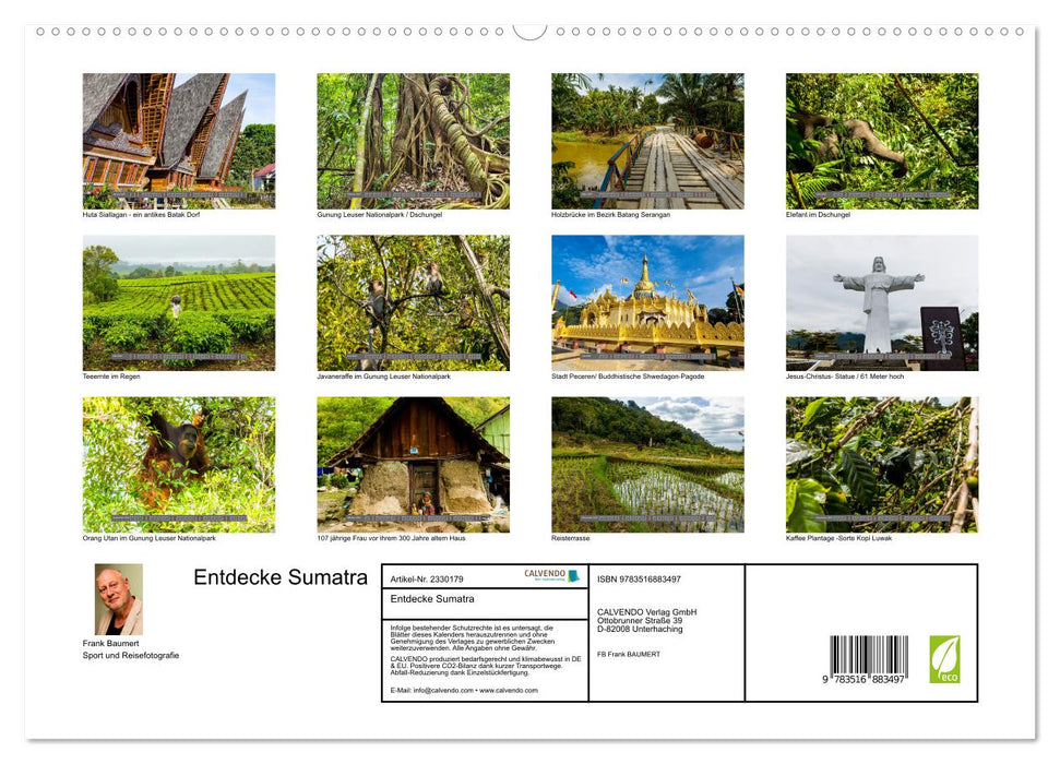 Entdecke Sumatra (CALVENDO Premium Wandkalender 2027)