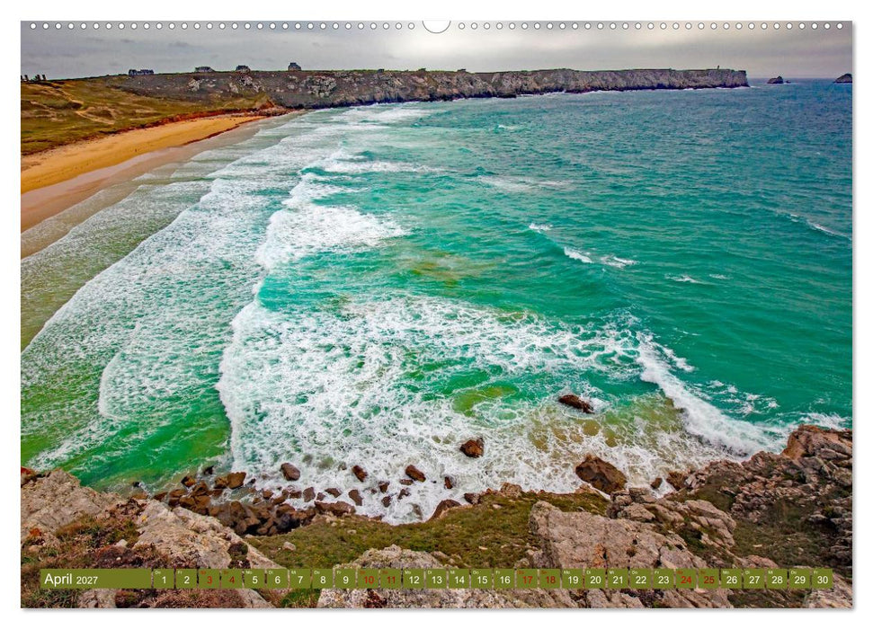 Ausblicke am Meer in der Bretagne und Normadie (CALVENDO Premium Wandkalender 2027)