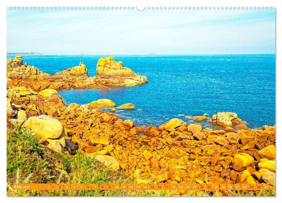 Ausblicke am Meer in der Bretagne und Normadie (CALVENDO Premium Wandkalender 2027)