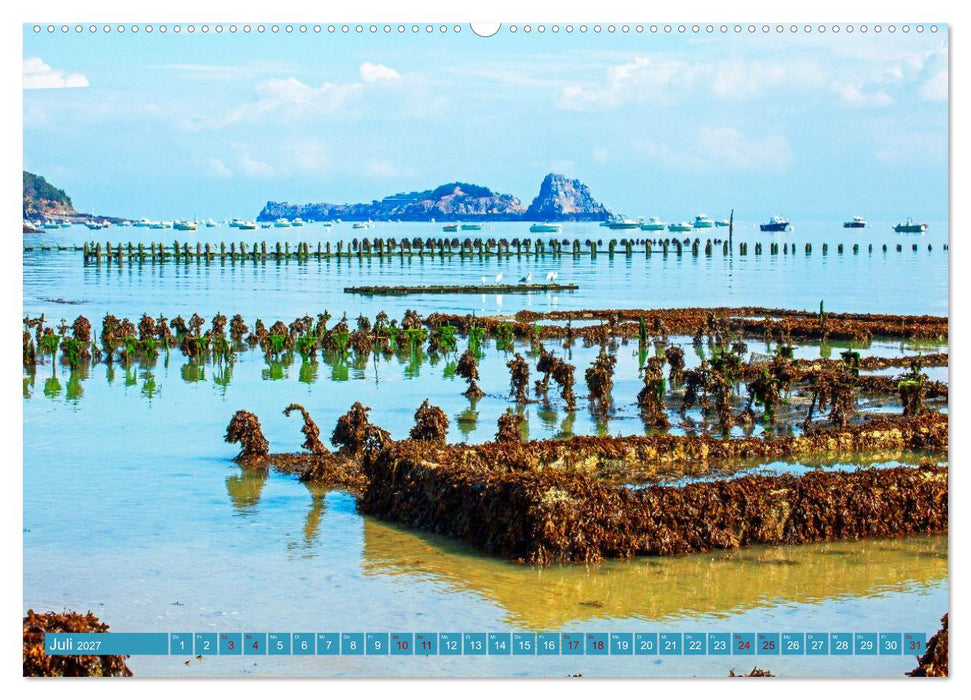 Ausblicke am Meer in der Bretagne und Normadie (CALVENDO Premium Wandkalender 2027)