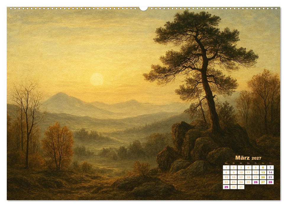 Im Licht der Sehnsucht - Romantische Landschaften (CALVENDO Premium Wandkalender 2027)
