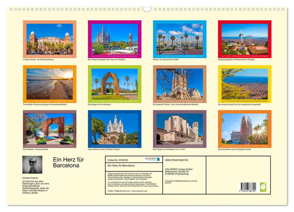 Ein Herz für Barcelona (CALVENDO Wandkalender 2027)