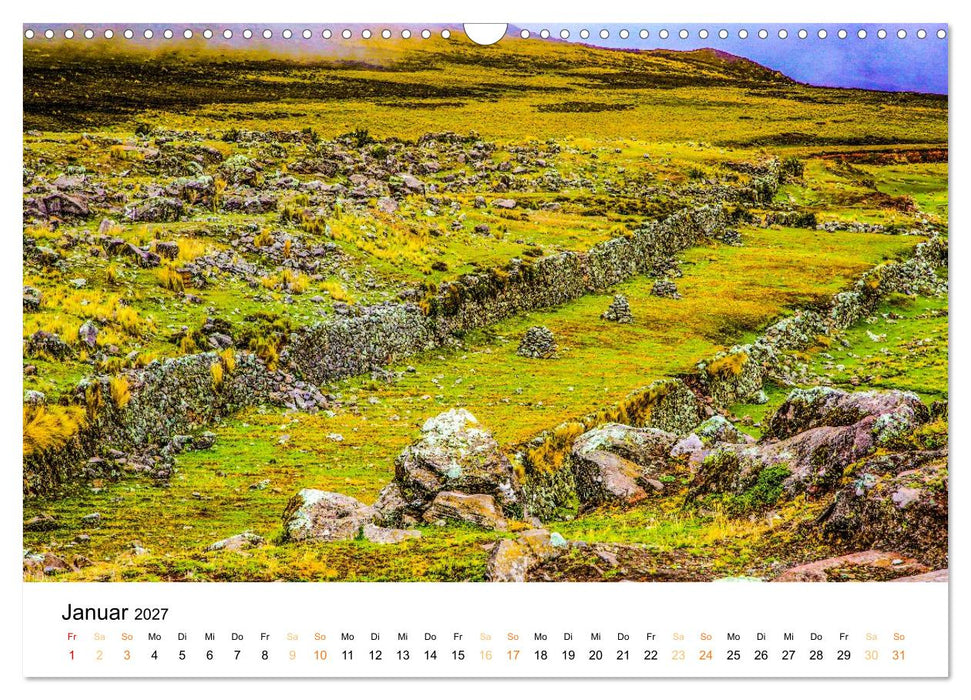 Qhapaq Ñan - die Königsstrasse der Anden (CALVENDO Wandkalender 2027)