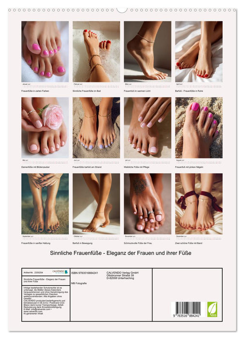Sinnliche Frauenfüße - Eleganz der Frauen und ihrer Füße (CALVENDO Premium Wandkalender 2027)