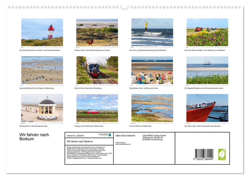 Wir fahren nach Borkum (CALVENDO Premium Wandkalender 2027)