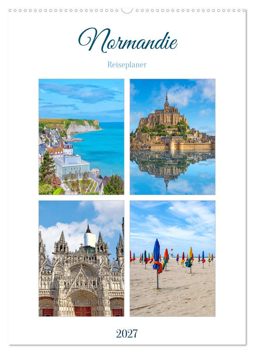 Normandie - Reiseplaner (CALVENDO Wandkalender 2027)