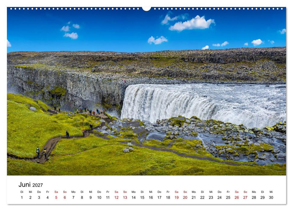 Island, Land aus Feuer und Eis: Sich ständig neu formende Erde (CALVENDO Wandkalender 2027)