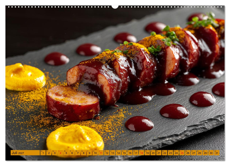 Currywurst Kalender - Das Berliner Kultgericht für Fleischliebhaber (CALVENDO Premium Wandkalender 2027)