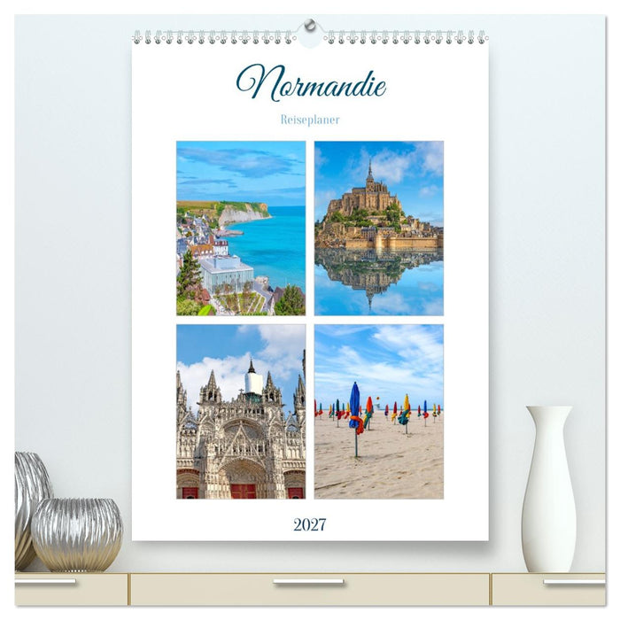Normandie - Reiseplaner (CALVENDO Premium Wandkalender 2027)