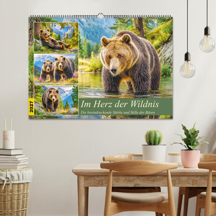 Im Herz der Wildnis. Die beeindruckende Stärke und Stille der Bären (CALVENDO Wandkalender 2027)