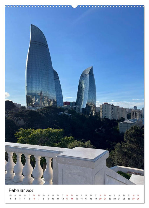 Aserbaidschan - Eine Reise von Baku in den Kaukasus (CALVENDO Wandkalender 2027)