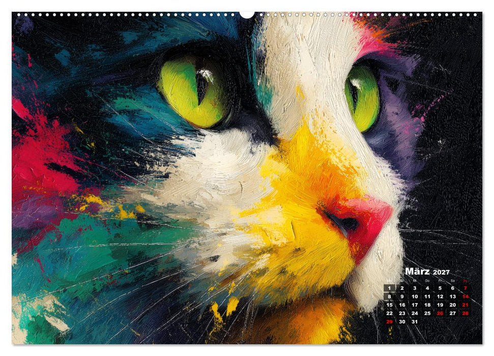 Tiere im Porträt - Aquarell Tierkalender für die ganze Familie (CALVENDO Wandkalender 2027)