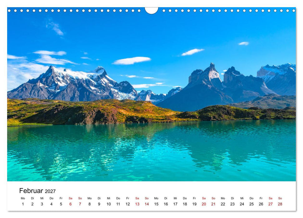 Patagonien, Torres del Paine Nationalpark: Am Rand der Welt (CALVENDO Wandkalender 2027)
