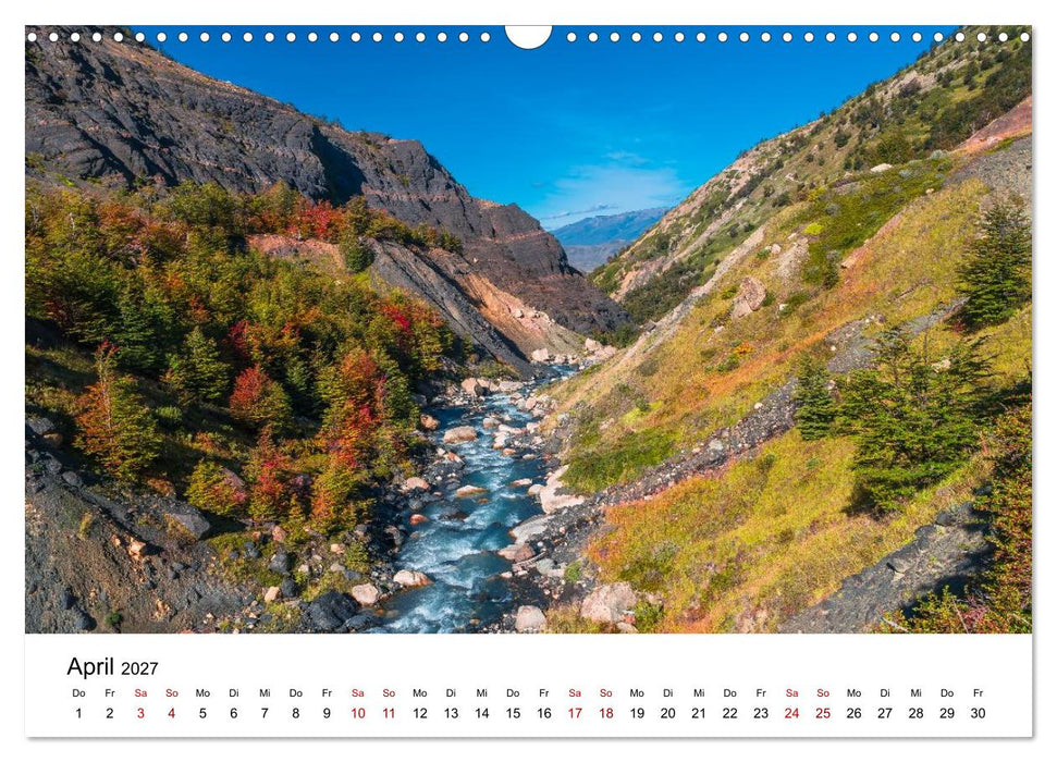 Patagonien, Torres del Paine Nationalpark: Am Rand der Welt (CALVENDO Wandkalender 2027)