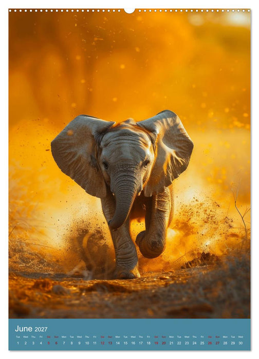Elephant Poetry (CALVENDO Monthly Calendar 2027)
