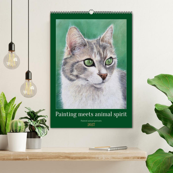 Painting meets animal spirit - Painted animal portraits (CALVENDO Monthly Calendar 2027)
